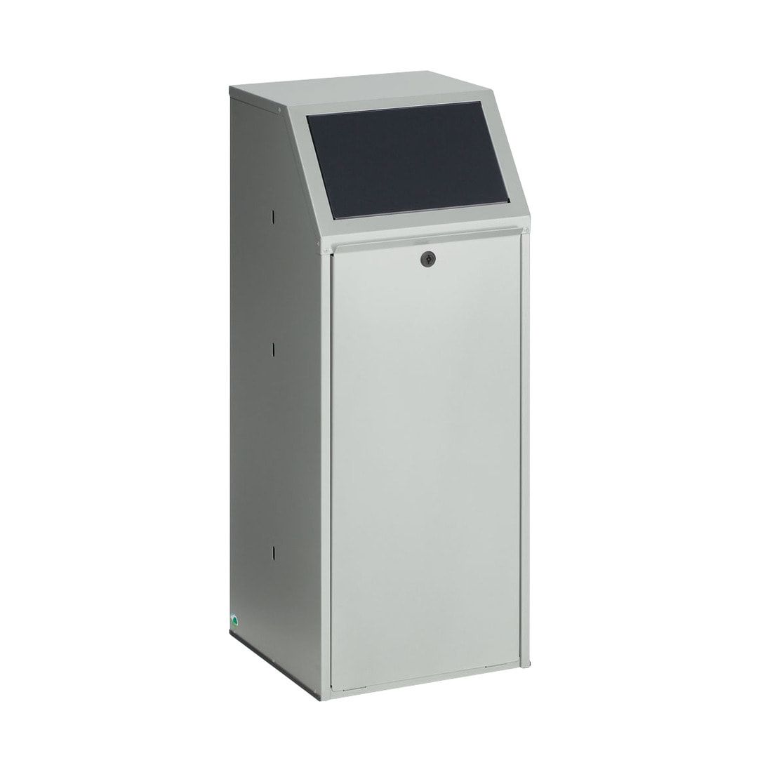 Wertstoffsammelgerät - 70 l - 1.000 x 400 x 400 mm (H x B x T) - Korpus kieselgrau - Einwurfklappe anthrazit - Abfallbehälter