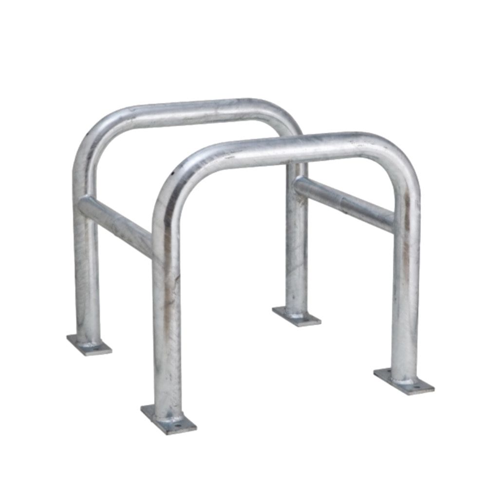 Säulen Rammschutz - Höhe 600 mm - quadratisch - Breite / Tiefe 520 mm- verzinkt