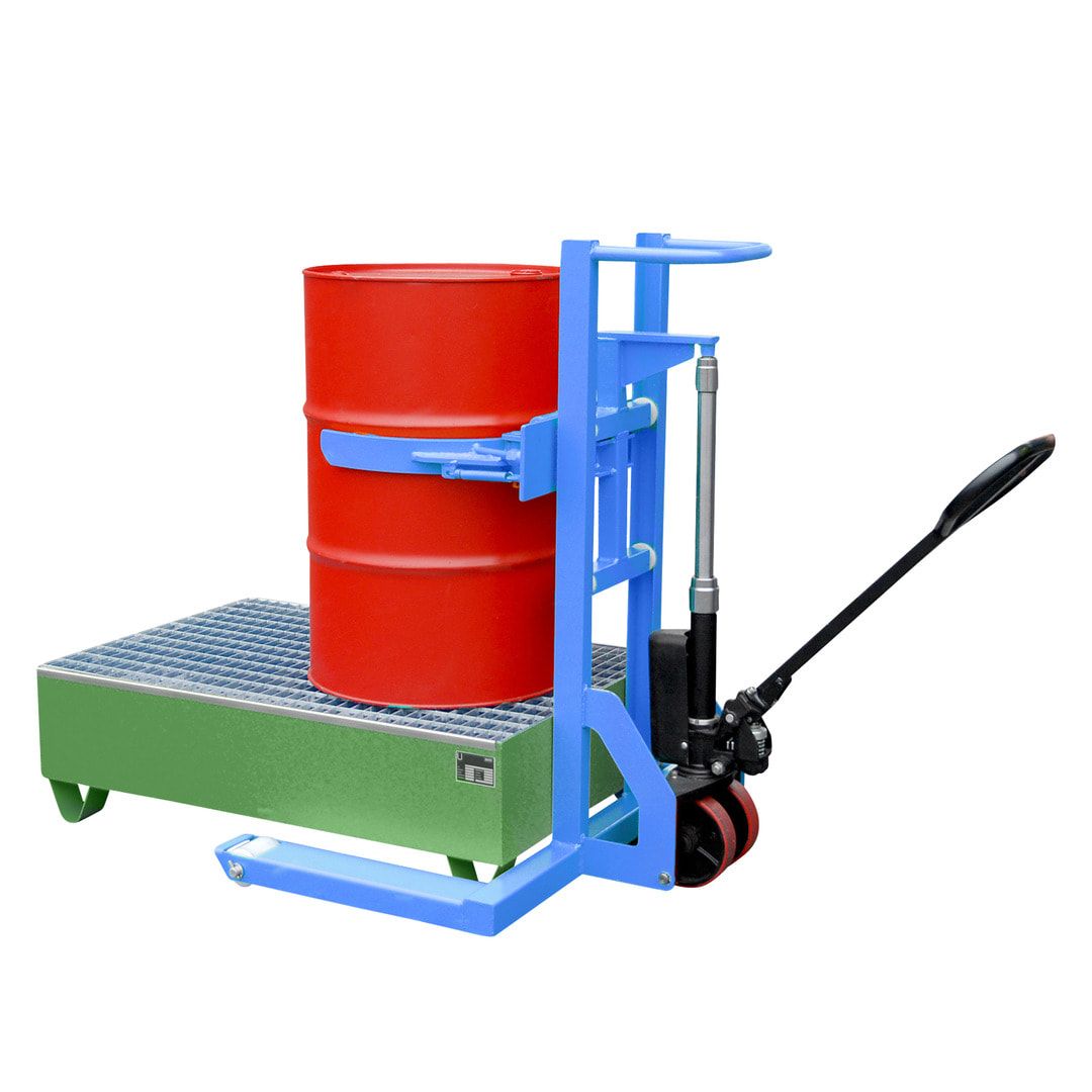 Fassheberoller - Traglast 300 kg - hydraulisch - Fassklammer - feuerverzinkt