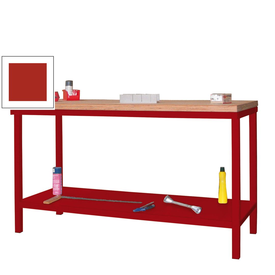 Werkbank mit Ablageboden - 900 x 1.500 x 700 mm (HxBxT) - Traglast 1.050 kg - anthrazitgrau