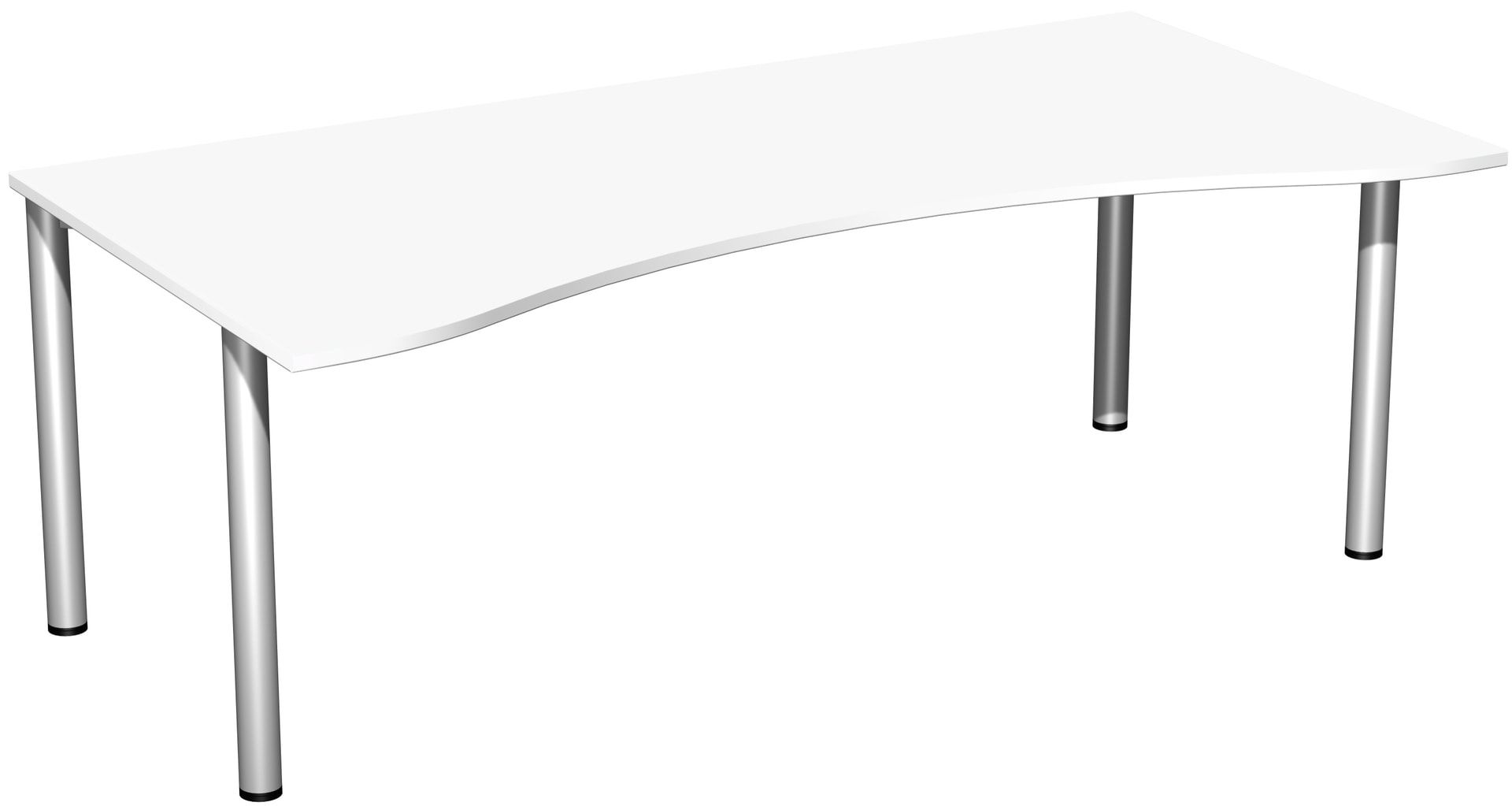 Ergo-Schreibtisch - 4-Fuß Flex - Bürotisch - 720 x 1.600 x 1.000 mm (HxBxT) - Gestell anthrazit - Ahorn