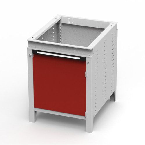 OTTOKIND Werkbank - Arbeitsplatte bündig - 850 x 605 x 750 mm (HxBxT) - Schrank - lichtgrau