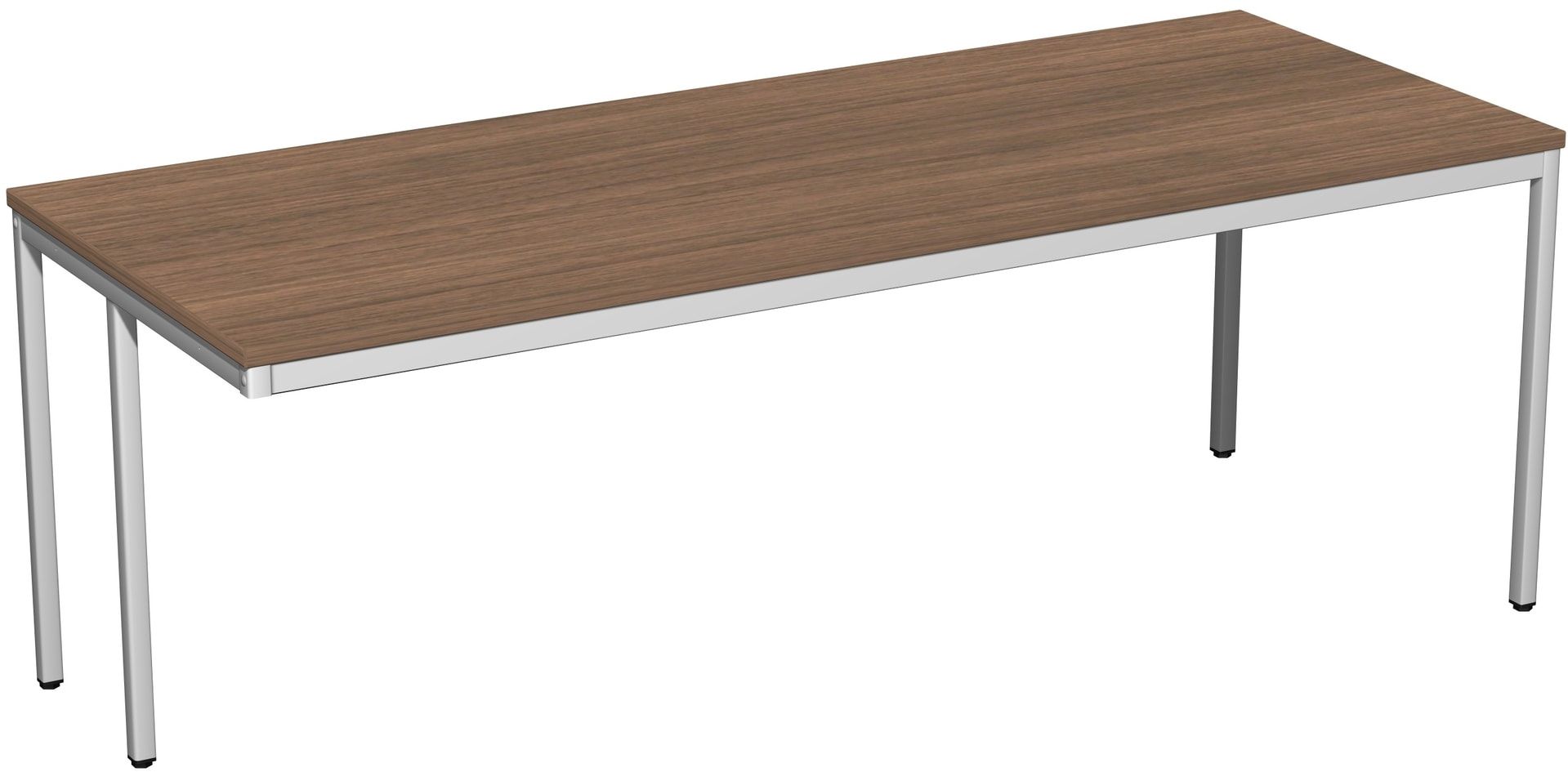 Schreibtisch - 4-Fuß Eco - Bürotisch - 720 x 1.000 x 800 mm (HxBxT) - Gestell lichtgrau - Ahorn