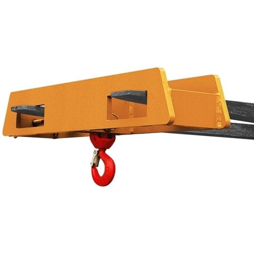 Eichinger Lasthaken für 2 Staplerzinken, Einfahrtaschen 60 x 160 x 300 mm (HxBxT), 130 x 180 x 790 mm (HxBxT), Gewicht 30 kg, Farbe anthrazitgrau