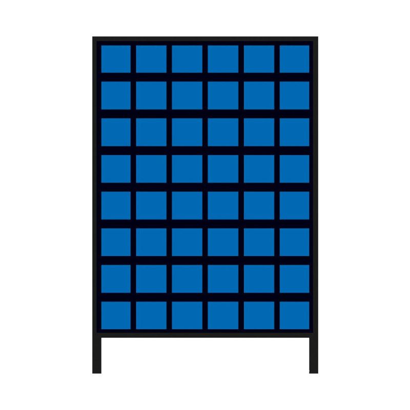 Stationäres Regal mit Sichtlagerkästen beidseitig - 156 Kästen - flexibles Stecksystem, robust und kippsicher - 1.510 x 1.010 x 600 mm (HxBxT)