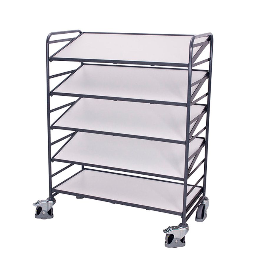 ESD Eurokastenwagen - 5 Etagen - Traglast 250 kg - 1.700 x 665 x 1.350 mm (HxBxT)