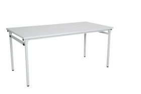 Klapptisch - Höhe 750 mm - Gestell lichtgrau - Tischplatte grau