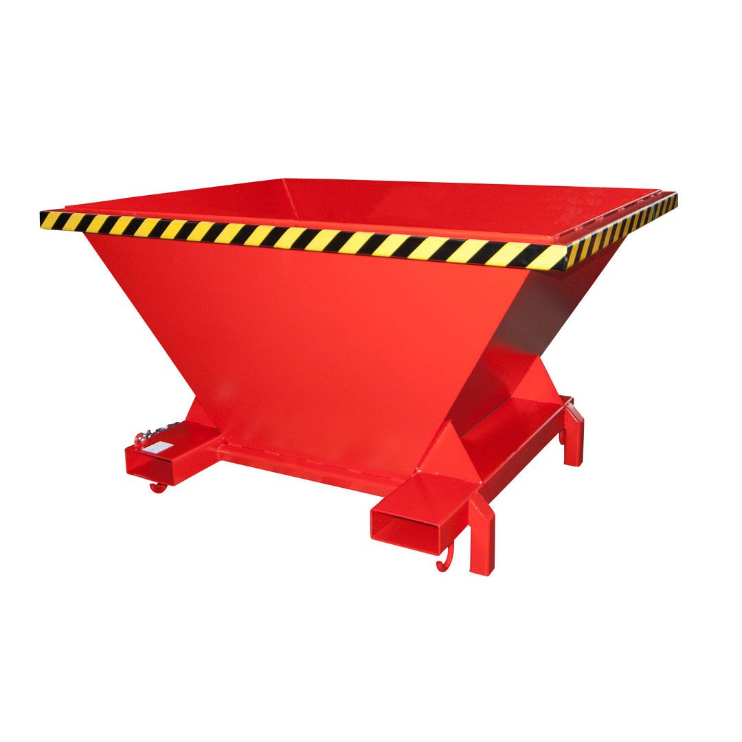 Befülltrichter für Big-Bags und Container - 990 x 1.710 x 1.320 mm (HxBxT) - feuerrot (RAL 3000)