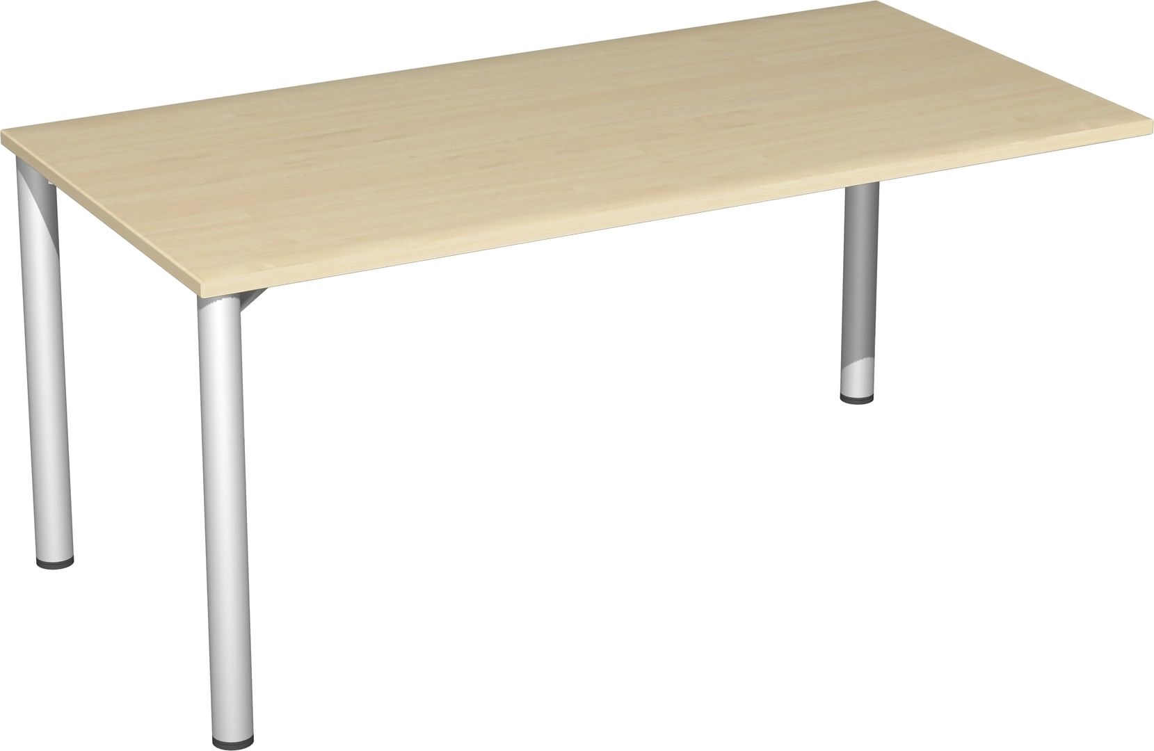 Schreibtisch - 4-Fuß Flex - Bürotisch - 720 x 1.200 x 600 mm (HxBxT) - Gestell anthrazit - Ahorn