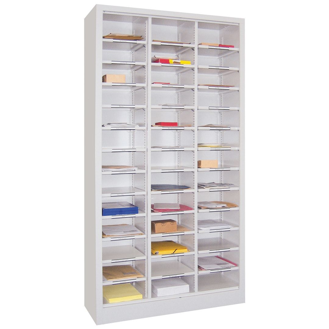 Aktenregal - Dokumentenablage - Sortierstation - Ordnungsregal - 39 Fächer - Büroregal - 1.950 x 1.000 x 400 mm (HxBxT) - anthrazitgrau
