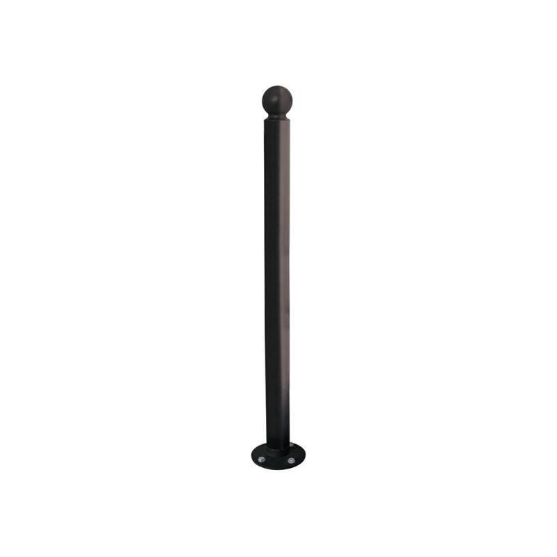 Neigbarer Pfosten mit Kugelkopf - 76 x 1.102 mm (DxH) - Farbe enzianblau - Pfosten mit Gelenk - beweglicher Pfosten