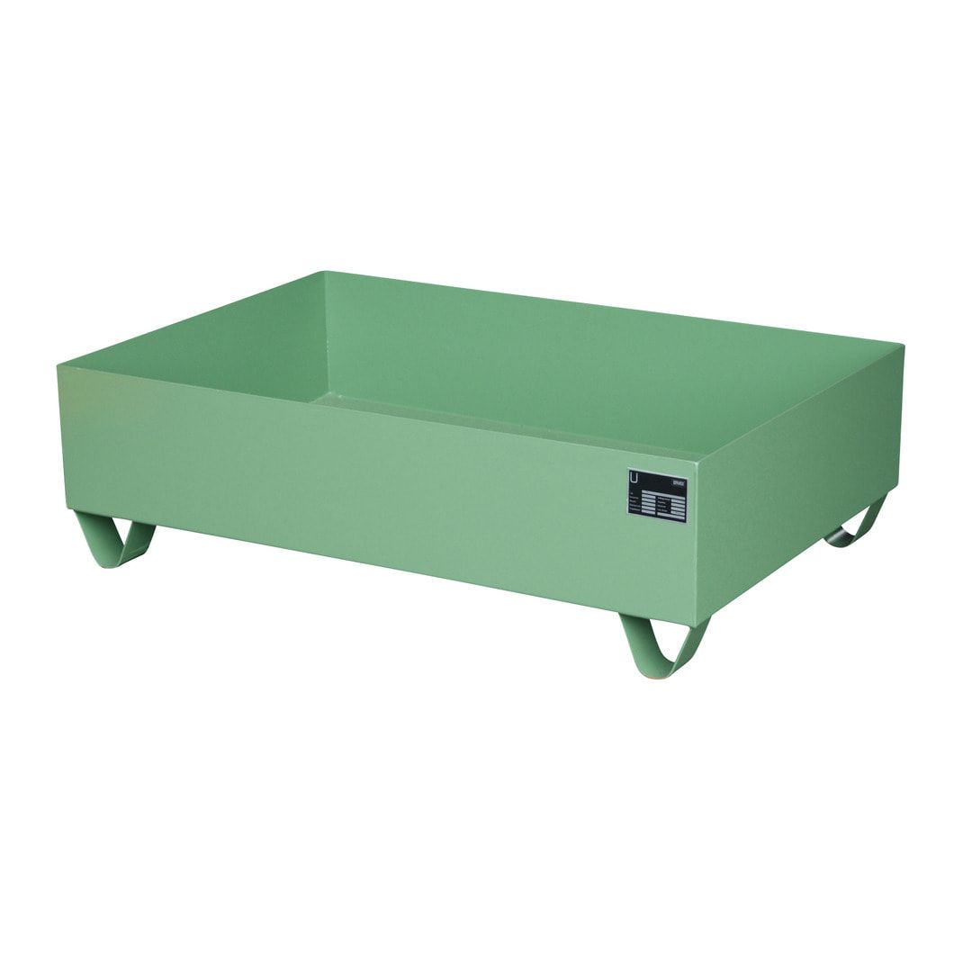 Auffangwanne - 1.200 x 800 mm (BxT) - 224 l - Füße - feuerrot