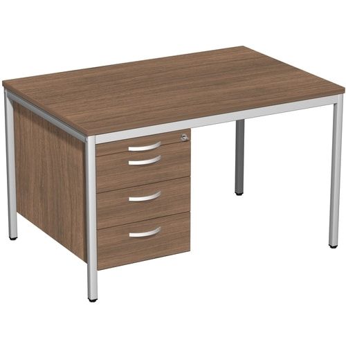 Hängecontainer - 4 Schubfächer - Serie Eco - 522 x 430 x 800 mm (HxBxT) - abschließbar - beidseitig verwendbar - Dekor Ahorn, Ahorn