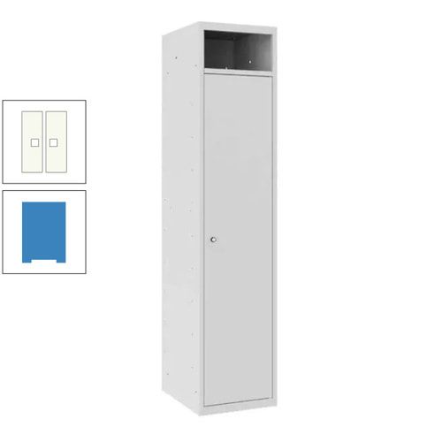 Wäschesammelschrank, Wäscheschrank, Einwurfschlitz, Zylinderschloss, 1.800 x 400 x 500 mm (HxBxT), Korpus anthrazitgrau, Front anthrazitgrau