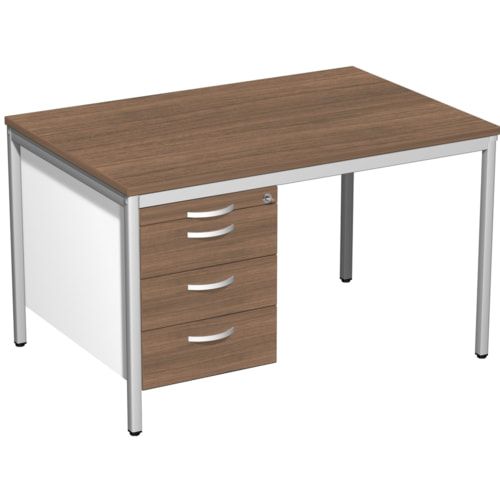 Hängecontainer - 4 Schubfächer - Serie Eco - 522 x 430 x 800 mm (HxBxT) - abschließbar - beidseitig verwendbar - Dekor Ahorn, Ahorn