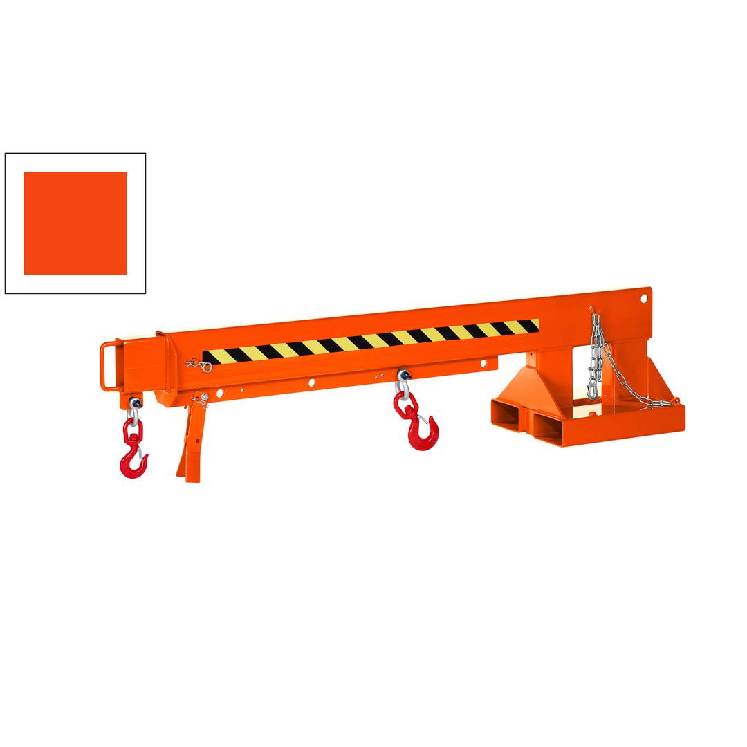 Kranarm für Gabelstapler - max. Traglast 5.000 kg - Länge 2.220 - 3.720 mm - anthrazitgrau