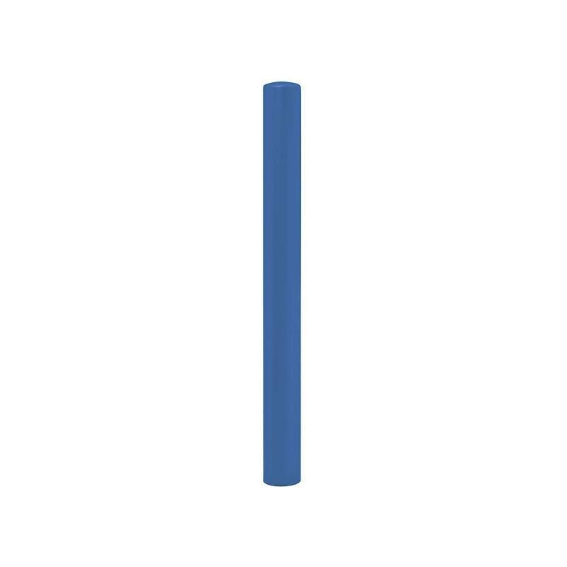 Einfacher Pfosten mit Bogenkopf - Durchmesser 90 mm - Höhe 1.000 mm - Farbe enzianblau