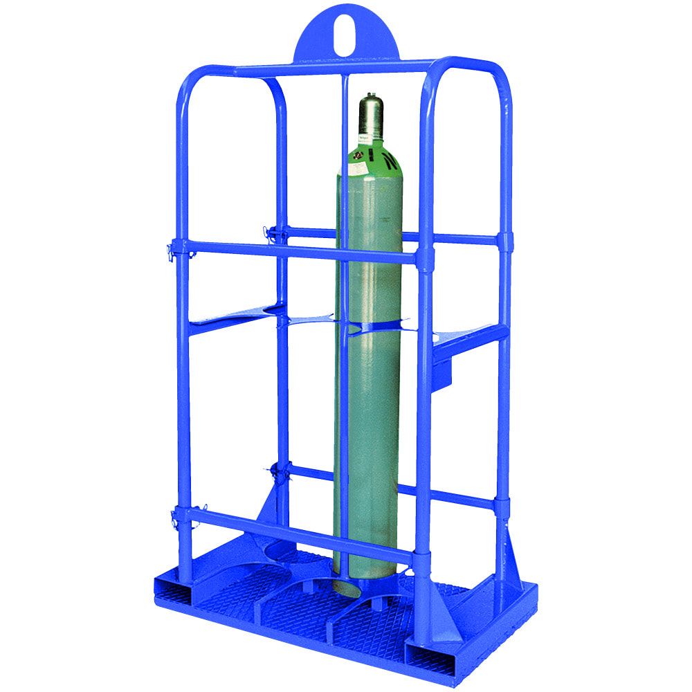 Eichinger Gasflaschen-Transportgestell, 4 Flaschen mit 250 mm Durchmesser, geeignet für Stapler und Kran, Farbe: anthrazitgrau