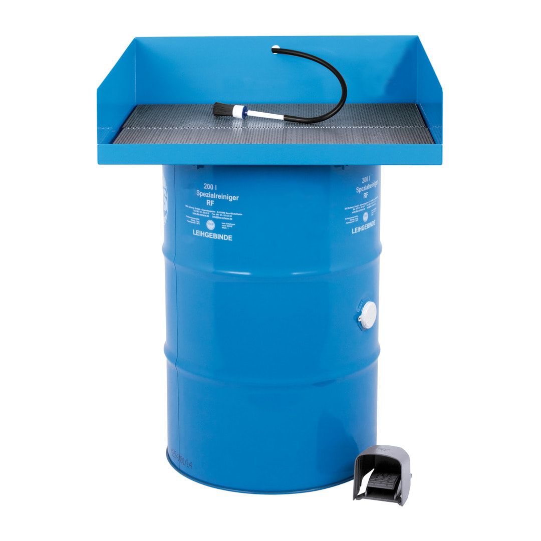 Teilereiniger - Teilewaschgerät - 1 x 200 l Fass Purgasol - Traglast 80 kg - Arbeitshöhe 920 mm