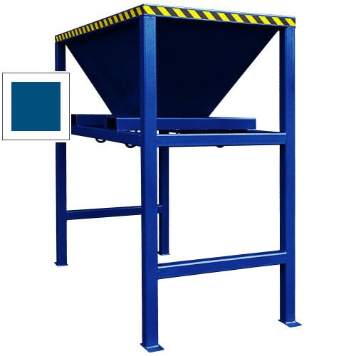 Eichinger Befülltrichter, Übergabesilo, für Big Bags oder Container, Staplertaschen, 4 Ösen, 2.090 x 1.090 x 2.210 mm (HxBxT), Farbe anthrazitgrau