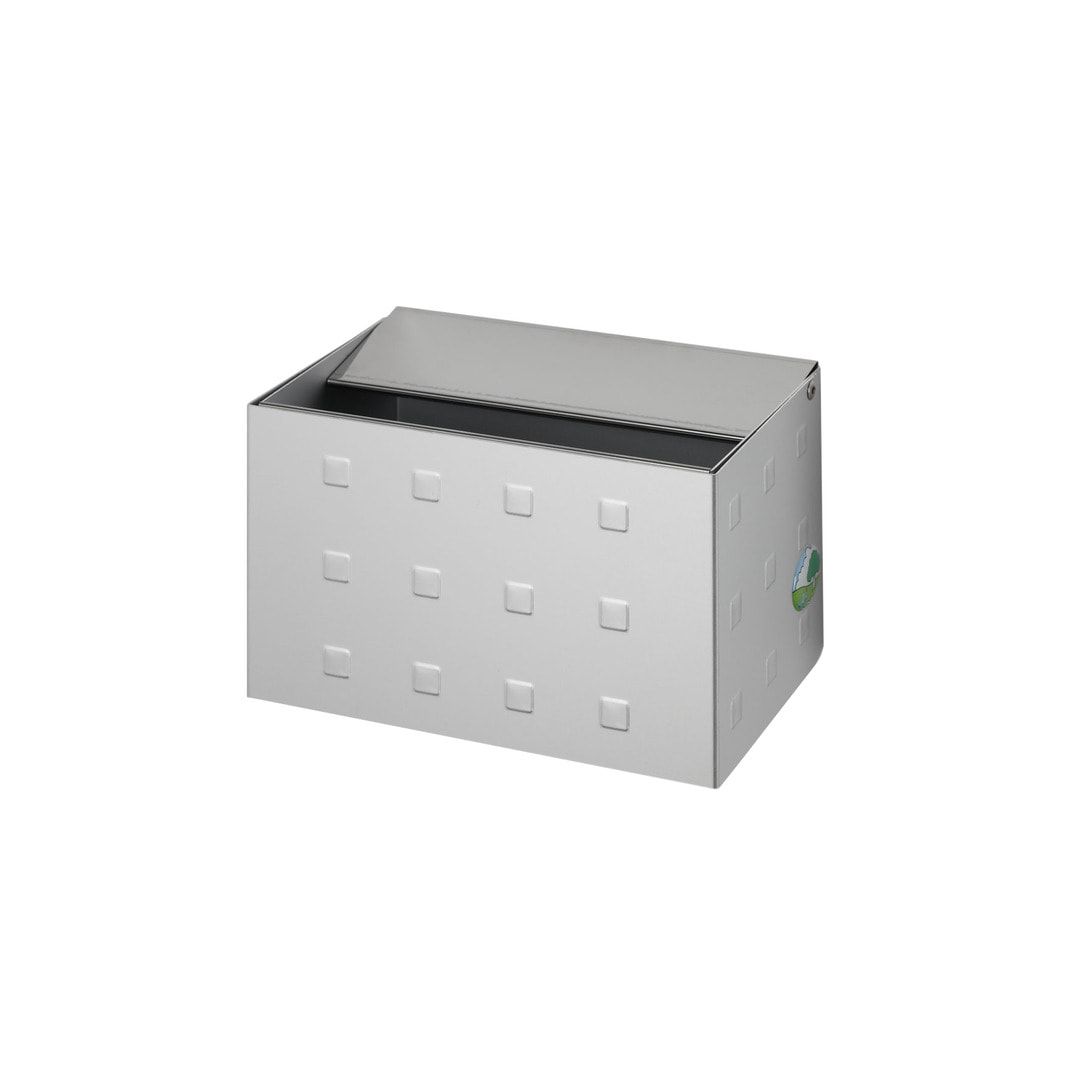Wandascher - Aluminium, Antik silber - Volumen 0,8 l - 125 x 200 x 125 mm (HxBxT)