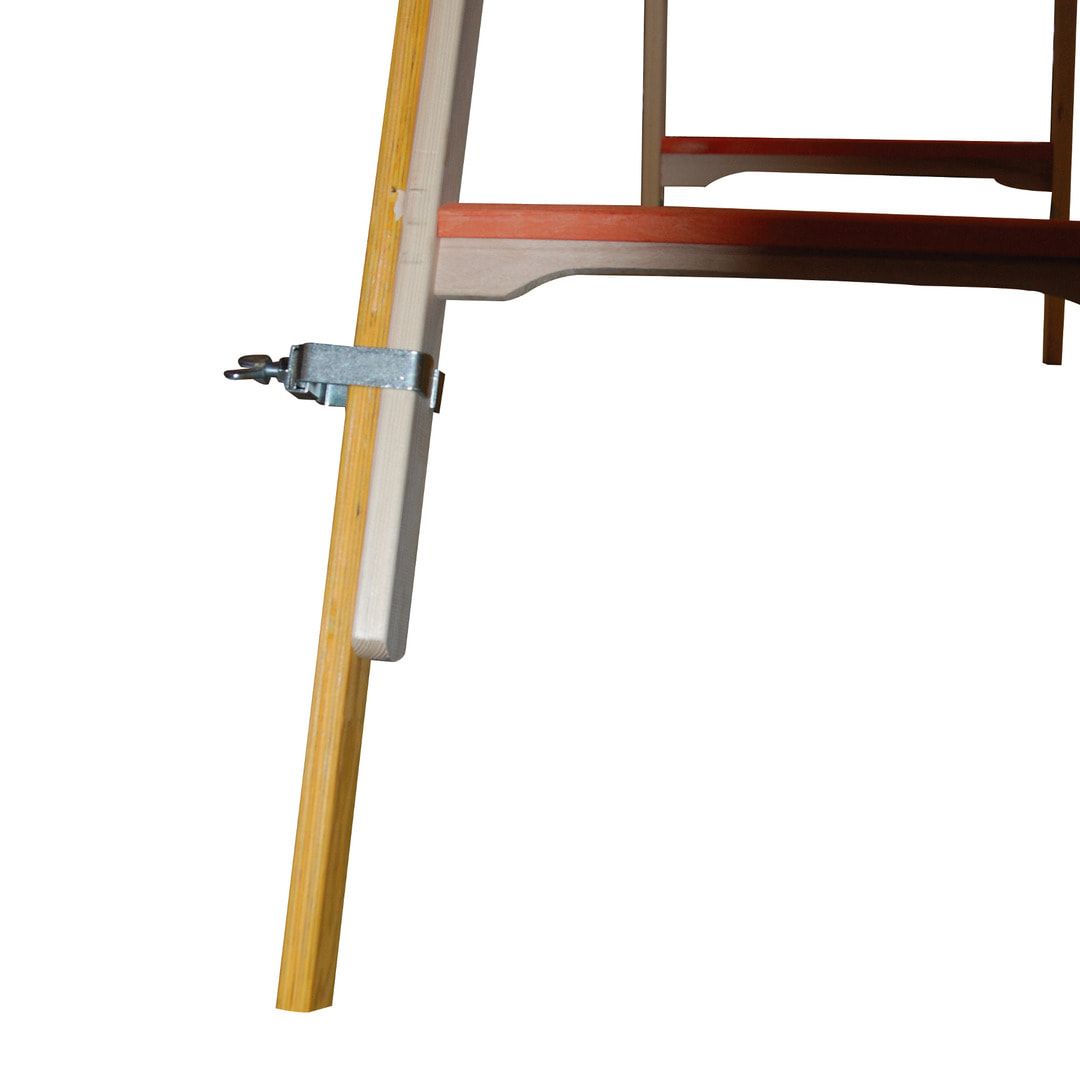 Holz-Sprossenstehleiter - beidseitig begehbar - 2x4 bis 2x12 Sprossen - Leiterlänge wählbar - Holzleiter - Hymer