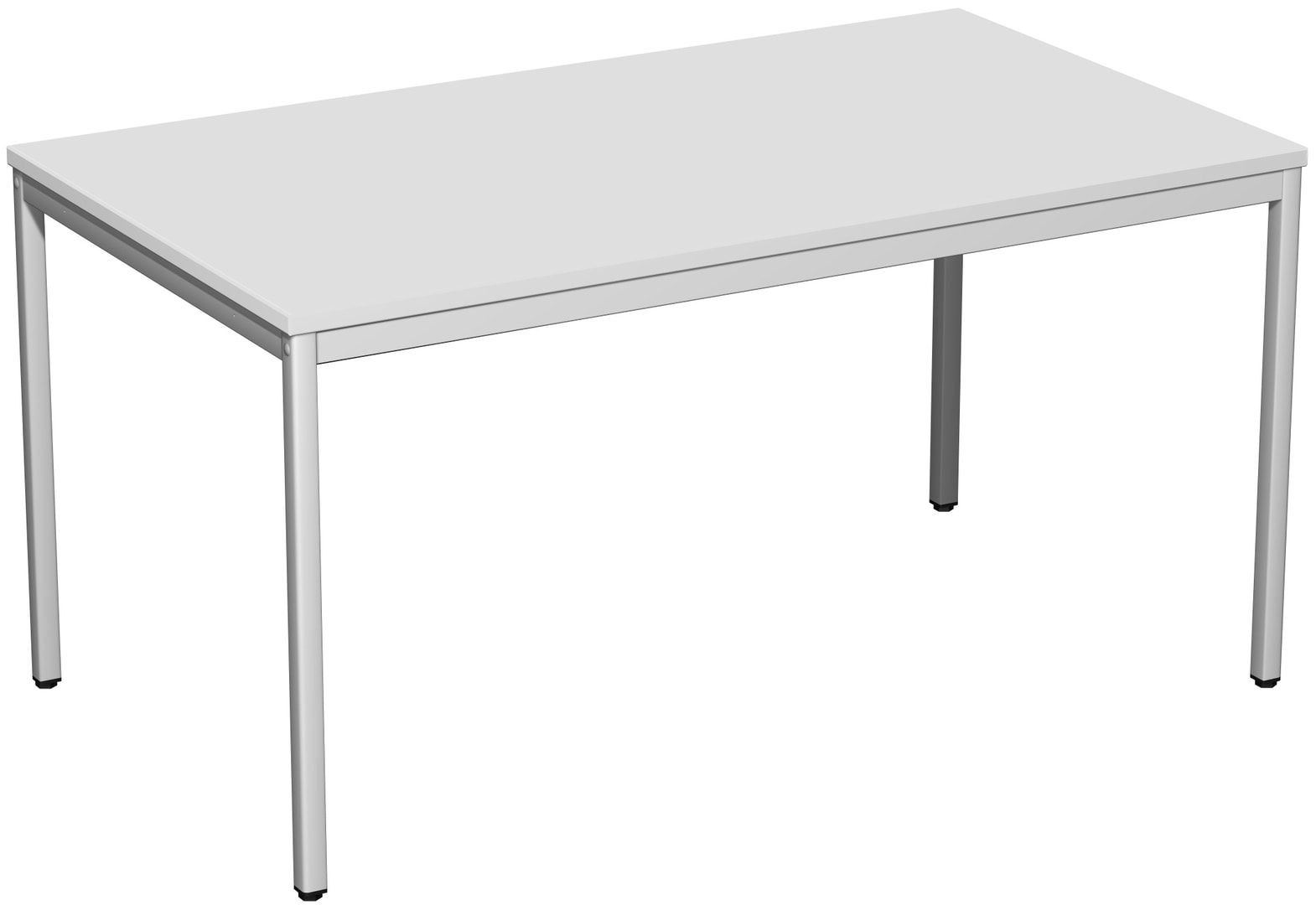 Schreibtisch - 4-Fuß Eco - Bürotisch - 720 x 1.000 x 800 mm (HxBxT) - Gestell lichtgrau - Ahorn