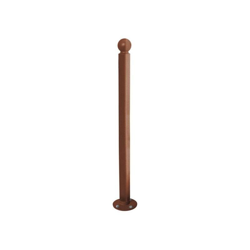 Neigbarer Pfosten mit Kugelkopf - 76 x 1.102 mm (DxH) - Farbe enzianblau - Pfosten mit Gelenk - beweglicher Pfosten