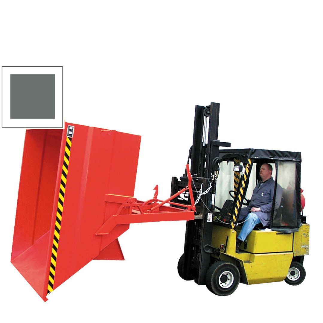 BAUER Kippbehälter - 2.000 l - 2.500 kg - Muldenkippbehälter - Selbstkipper - feuerrot