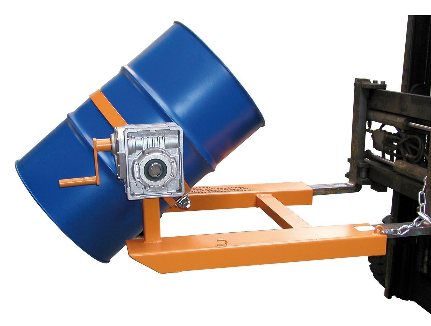 Fasskipper - Fassdurchmesser 560 mm - 360 kg - Endloskette - feuerrot
