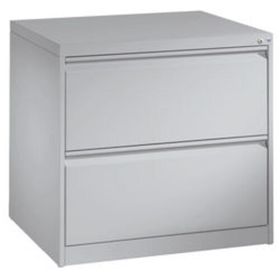 Hängeregisterschrank, Hängeregistratur, Aktenschrank, DIN A4, 2 Auszüge, zweibahnig, Farbe wählbar, Front wählbar, 733 x 787 x 590 mm (HxBxT)