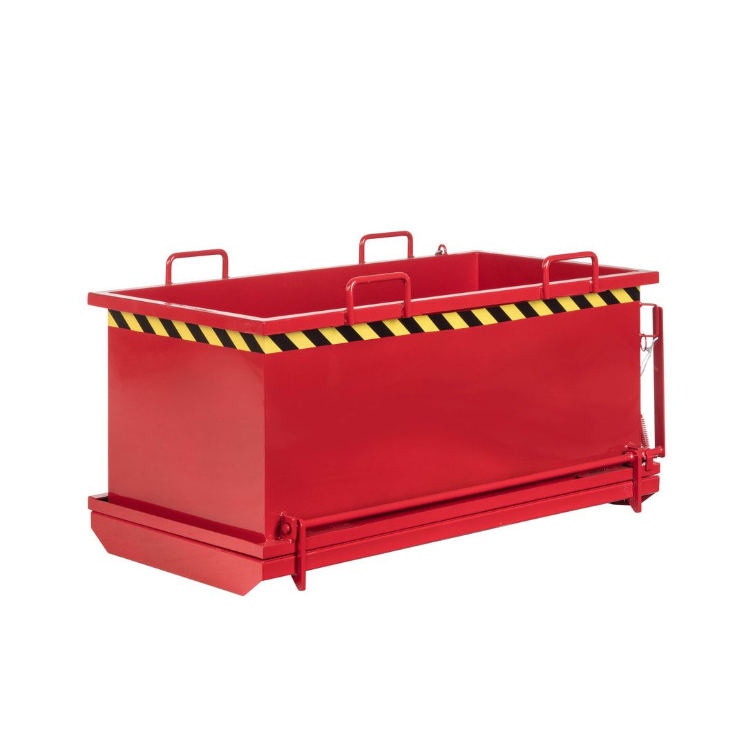 Klappbodenbehälter - 1.000 l Volumen - Traglast 1.250 kg - kranbar - enzianblau
