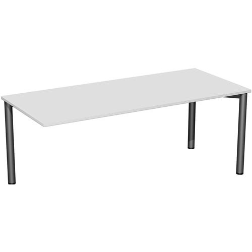 Schreibtisch - 4-Fuß Flex - Bürotisch - 720 x 1.000 x 800 mm (HxBxT) - Gestell anthrazit - Ahorn