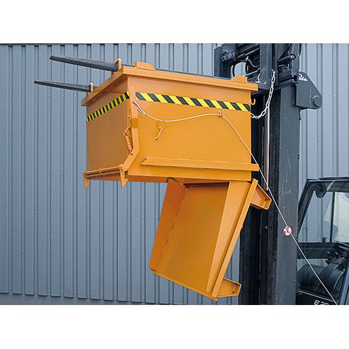 Eichinger Klappbodenbehälter, 1.000 Liter, stapelbar, Traglast 2.000 kg, Maße 1.070 x 1.000 x 1.330 mm (HxBxT), Farbe anthrazitgrau