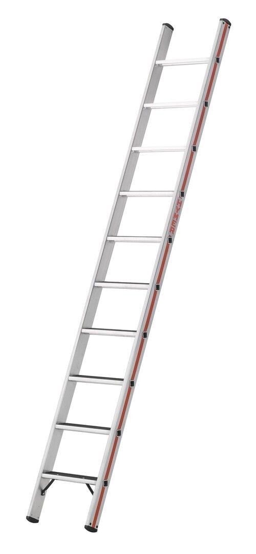 Anlegeleiter, Aluminium, Rutschhemmung R13-Beschichtung, 2.220 x 425 mm (LxB), 8 Stufen, Stufentiefe 80 mm, Leiterfüße, ölige Bereiche, Hymer