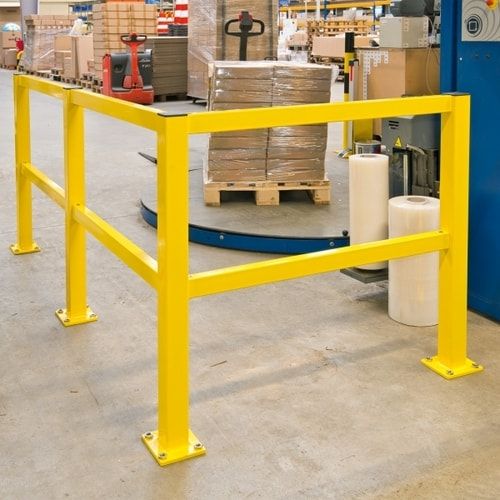 1,2m Querbalken für das Rammschutz-Geländer System Profi - Indoor Baukastensystem - flexibel und erweiterbar - Anfahrschutz aus Gütestahl