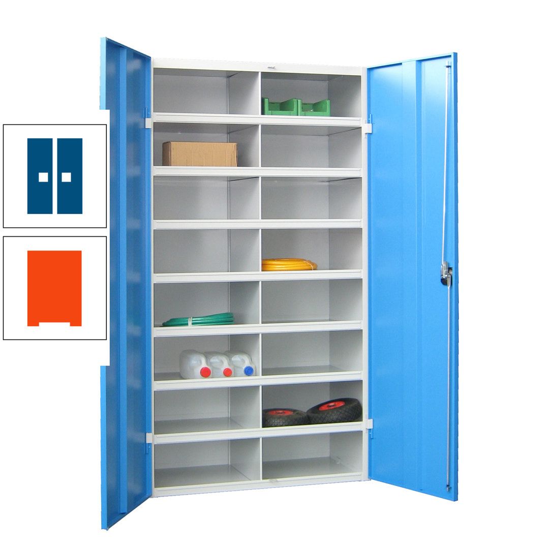 Aktenschrank - Fächerschrank - Sortierstation - 16 Fächer - Büroschrank - Dokumentenablage - 1.800 x 1.000 x 530 mm (HxBxT) - anthrazitgrau