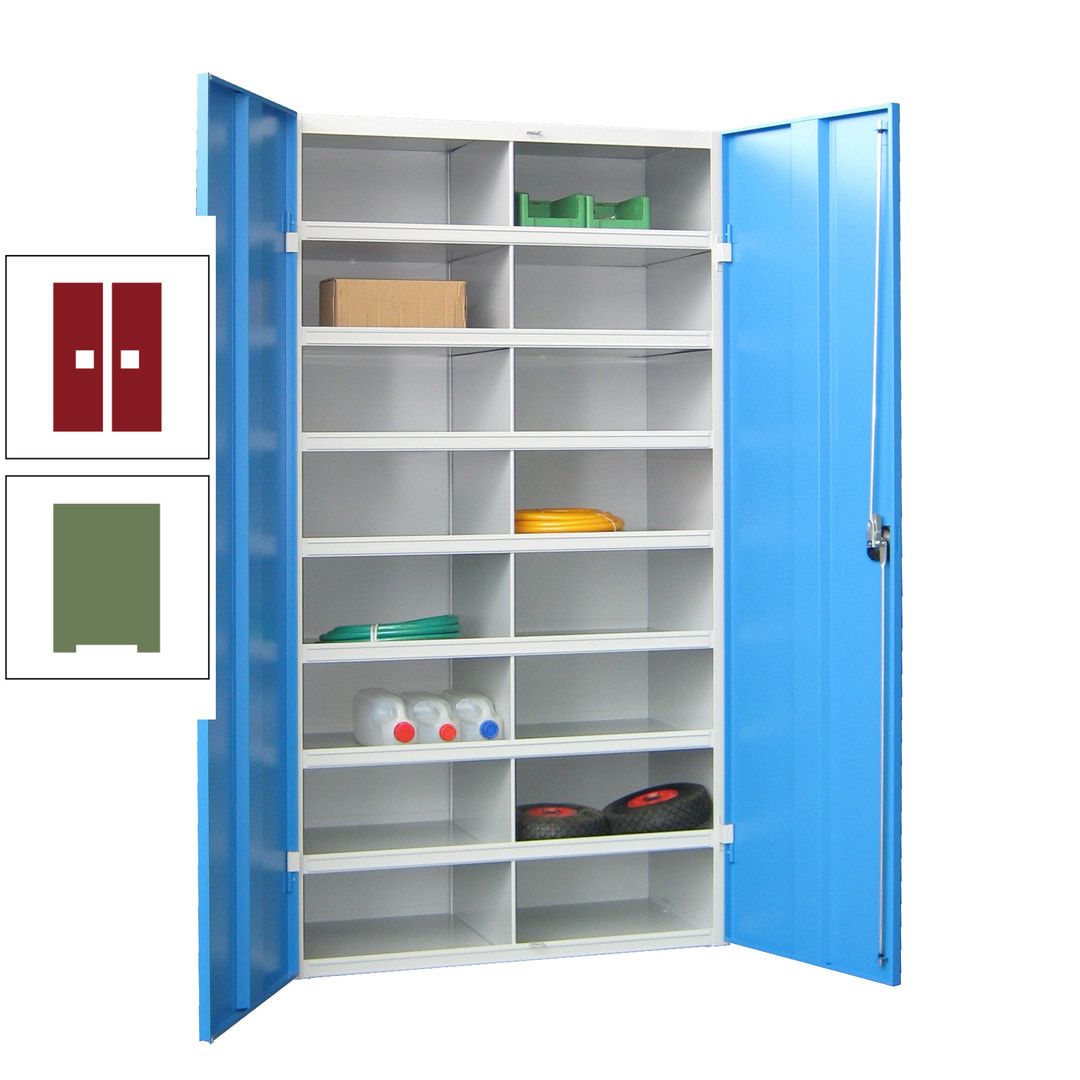 Aktenschrank - Fächerschrank - Sortierstation - 16 Fächer - Büroschrank - Dokumentenablage - 1.800 x 1.000 x 530 mm (HxBxT) - anthrazitgrau
