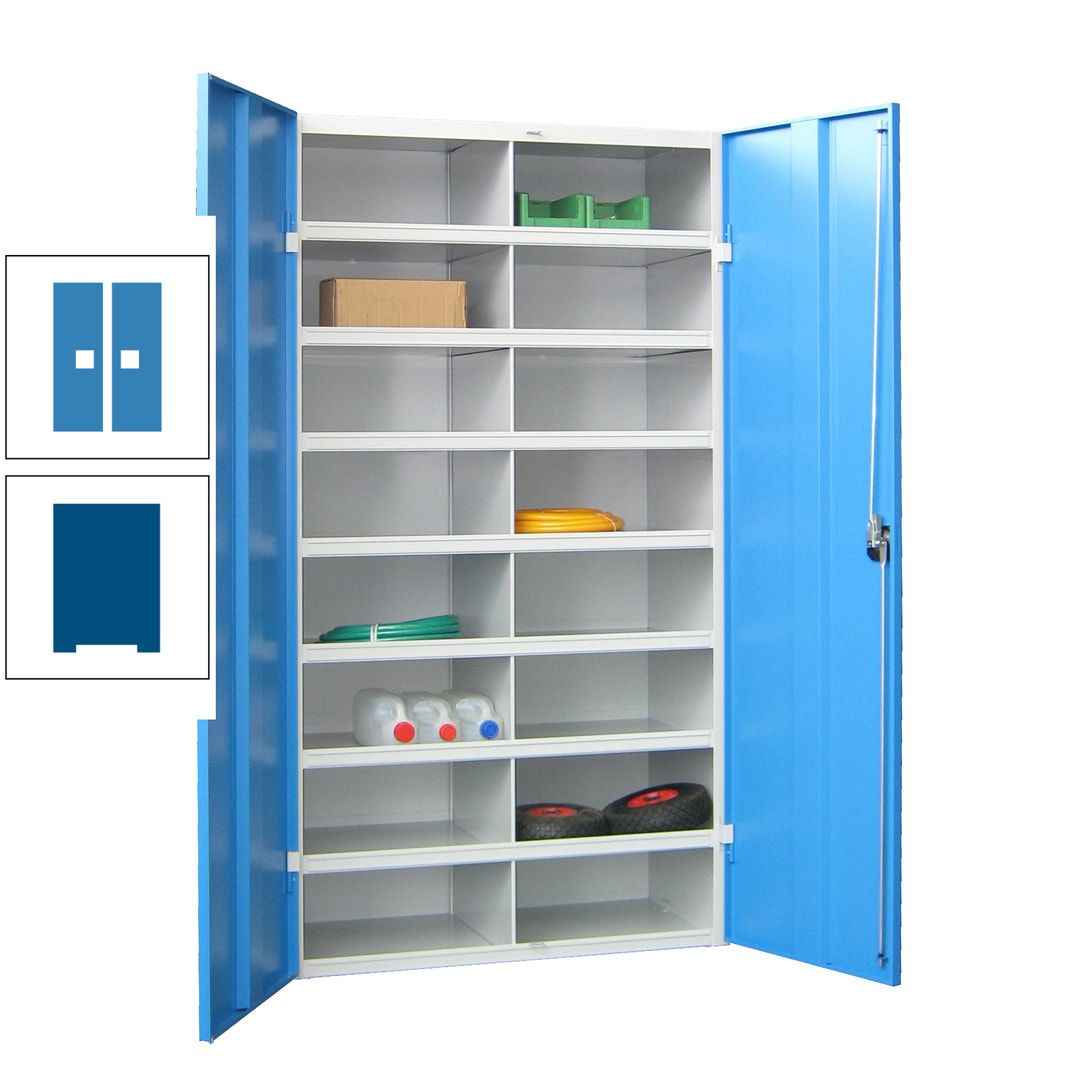 Aktenschrank - Fächerschrank - Sortierstation - 16 Fächer - Büroschrank - Dokumentenablage - 1.800 x 1.000 x 530 mm (HxBxT) - anthrazitgrau