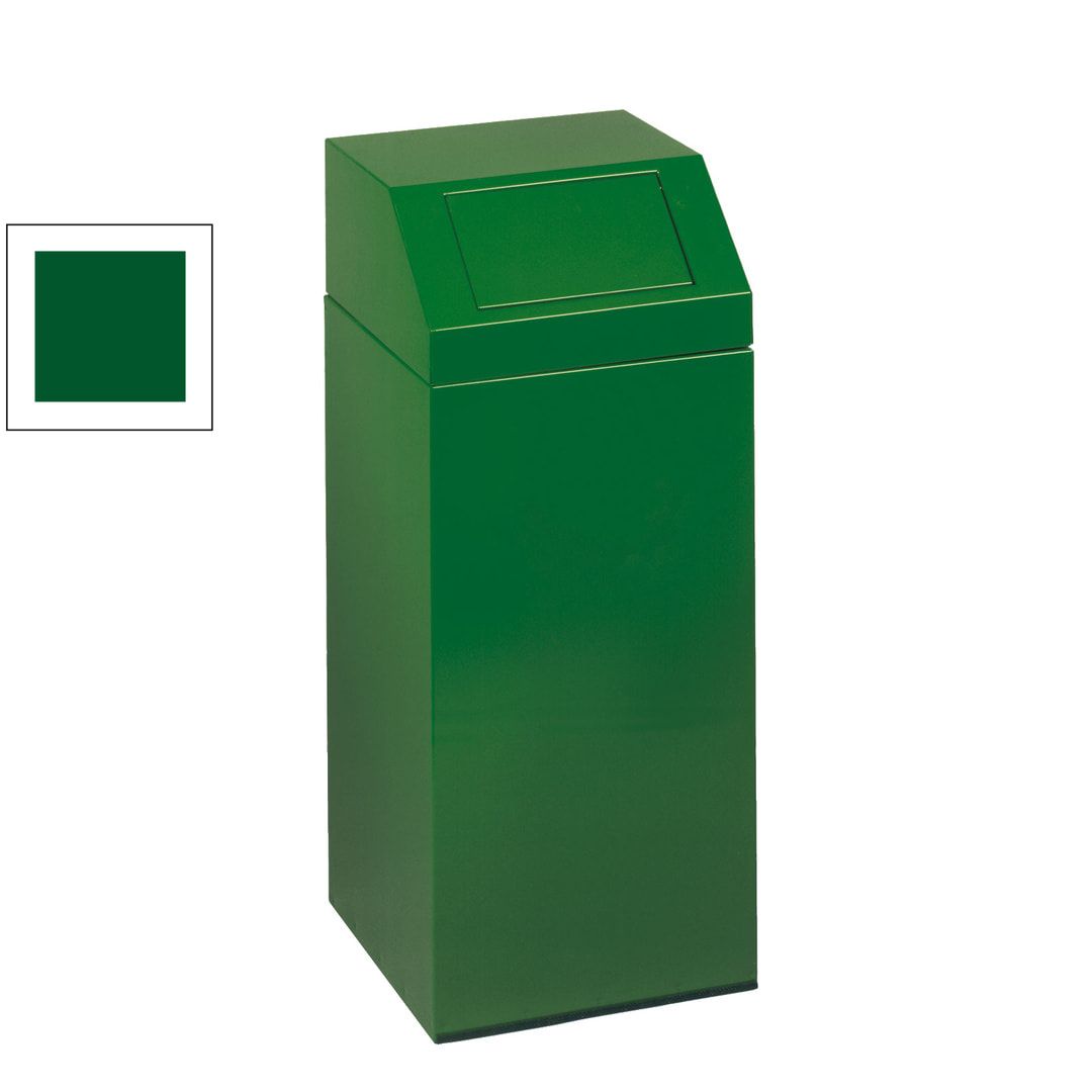 Wertstoffsammler - Volumen 47 l - 790 x 320 x 320 mm (H x B x T) - Farbe antik-silber
