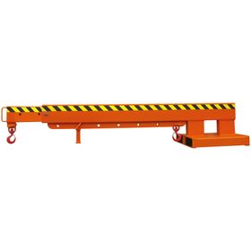 Eichinger Sicherheits-Kranarm, teleskopierbar, Sicherung, 7 Stufen, 2 Sicherheitsbolzen, ausziehbar bis 3.665 mm, Traglast wählbar, Farbe wählbar