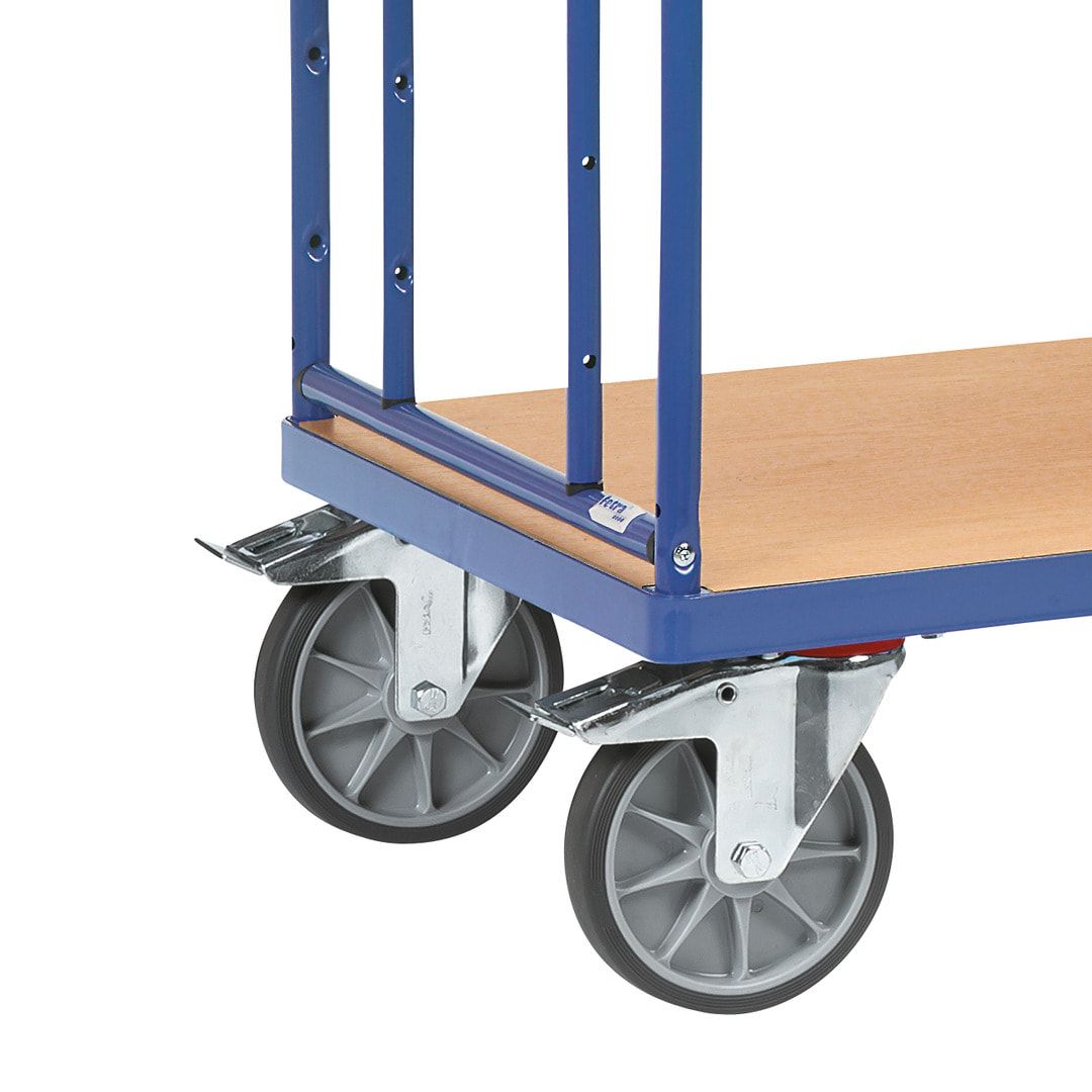 Fetra - Etagenwagen m. Schrägböden - Tragkraft 500 kg - 1.800 x 1.430 x 620 mm (HxBxT) - 4 Böden