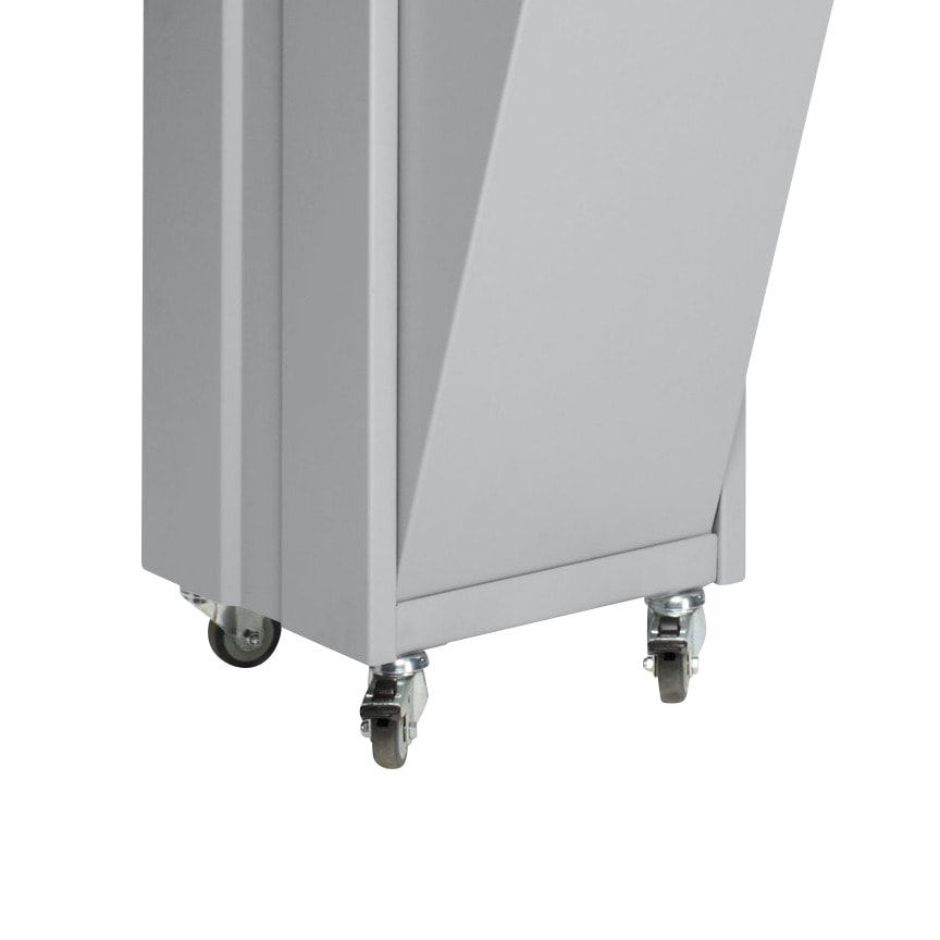 Abfallsammler mit Ascher und Schutzdach - Volumen 60 l - Ascher 9 l - 960 x 480 x 250 mm (HxBxT) - anthrazit