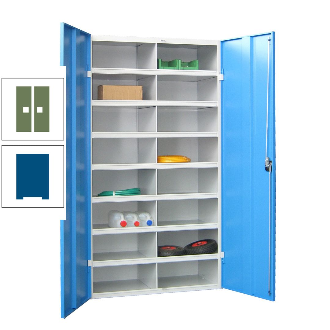 Aktenschrank - Fächerschrank - Sortierstation - 16 Fächer - Büroschrank - Dokumentenablage - 1.800 x 1.000 x 530 mm (HxBxT) - anthrazitgrau