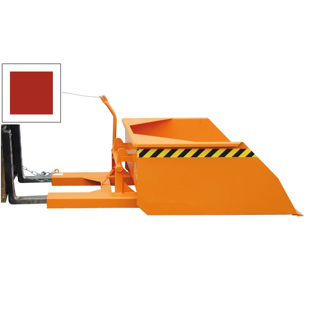 BAUER Staplerschaufel mechanisch - 1.000 l - 2.000 kg - feuerrot