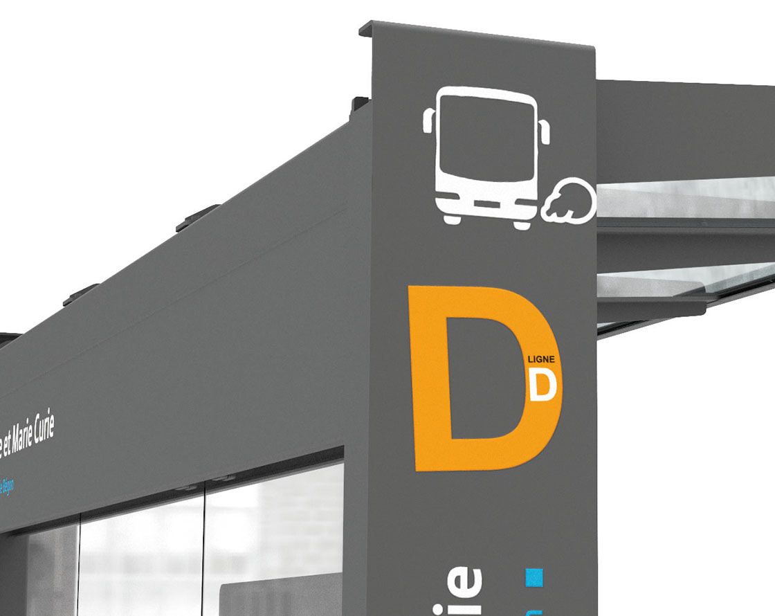 Buswartehalle, Haltestelle, Unterstand, Fahrplanschaukasten, Werbeanbringung möglich, ESG, Farbe Rostoptik, 2.450 x 3.000 x 1.550 mm (HxBxT)