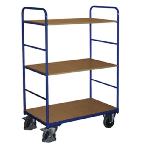 Etagenwagen - 2 Wände - 3 Etagen - (BxT) 500 x 850 mm - Traglast 250 kg