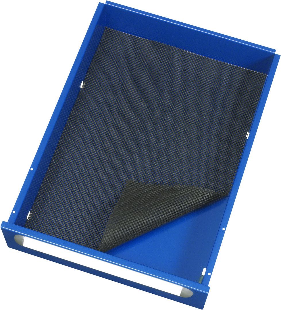 Anti-Rutschmatte für Schubladen von Werkbänken und Werkzeugwagen, 2 x 225 x 430 mm (HxBxT)