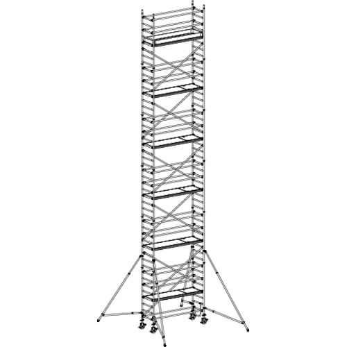 Fahrgerüst mit Auslegern - fahrbar - 2.640 x 2.450 x 800 mm (HxBxT) - Hymer