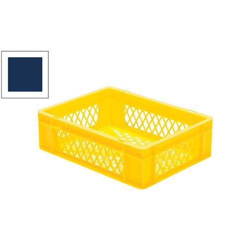 Eurobox - Eurokasten - Volumen 10 l - Boden und Wände durchbrochen - 120 x 300 x 400 mm (HxBxT) - VE 4 Stk. - blau